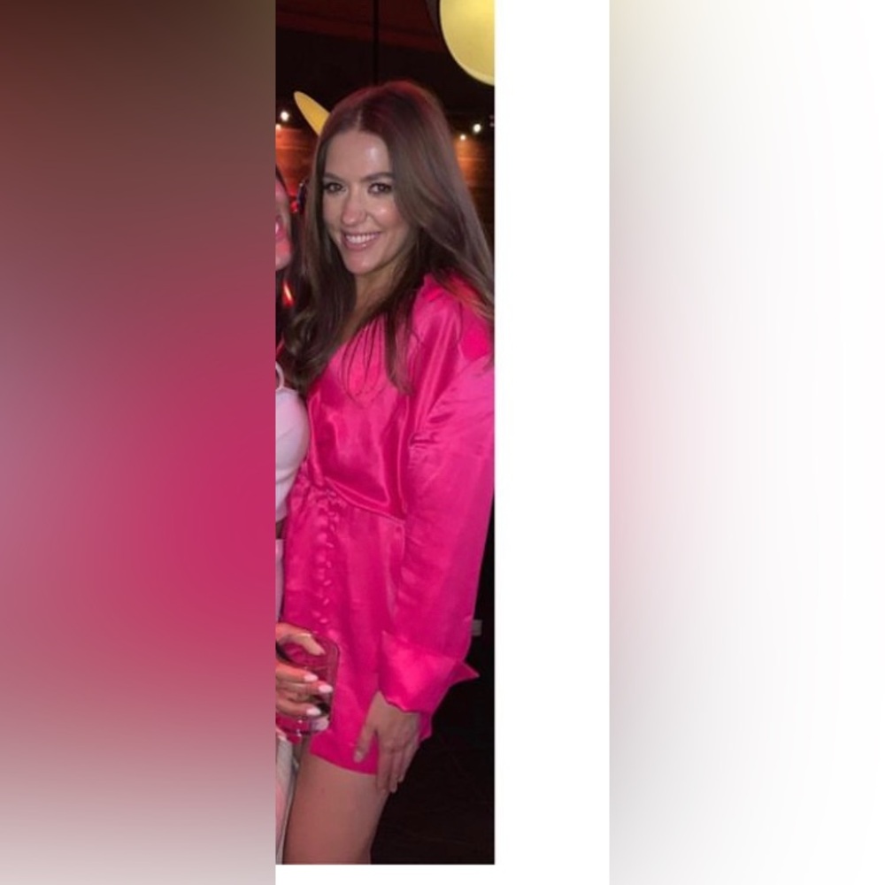 Pink shoulder pads dress - Picture 14 of 14